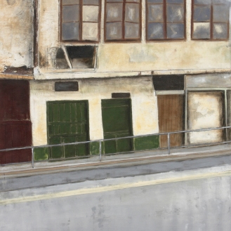 Ein Haus in Sarajevo, Mixed Media on Canvas, 290x200cm, 2012